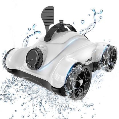 WYBOT Grampus 400 – Poolroboter mit 150W Saugkraft, 2 Motoren, 3 Modi, Einstellbare Düsen, Für Flachbodenpools