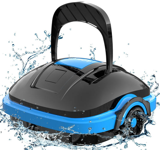WYBOT – Kabelloser Poolroboter mit Dual-Motor, Auto-Parken, Für Aufstell- & Einbaubecken bis 50 m², Automatischer Poolsauger
