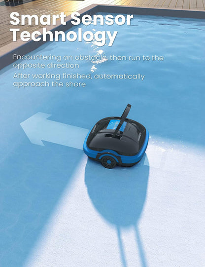 WYBOT – Kabelloser Poolroboter mit Dual-Motor, Auto-Parken, Für Aufstell- & Einbaubecken bis 50 m², Automatischer Poolsauger