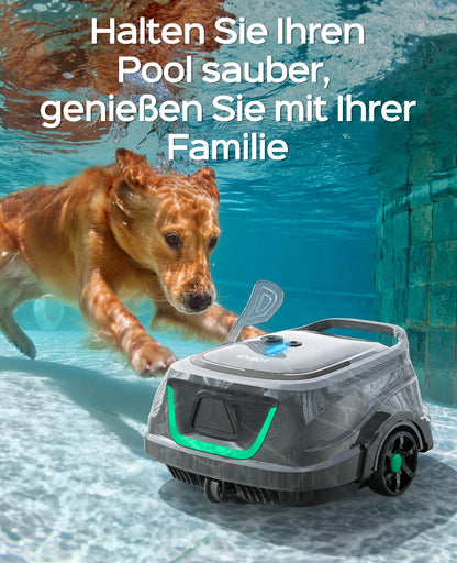 WYBOT A1 (2025) – Kabelloser Poolroboter, 120 Min Laufzeit, Doppelfilter für effektive Poolreinigung