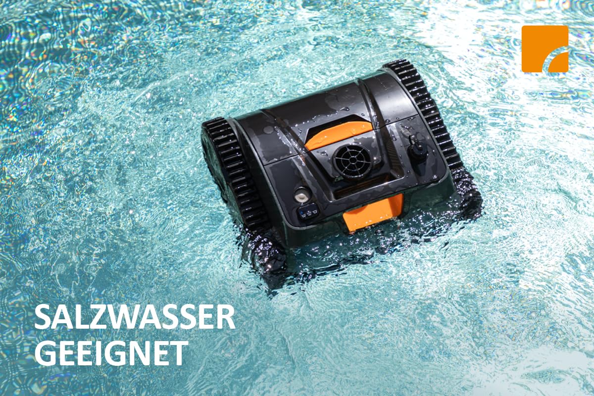 Steinbach Poolrunner SMART RXB 450 – Poolsauger mit App, 150 Min Laufzeit, Für Pools bis 40 m², Auch für Salzwasser geeignet