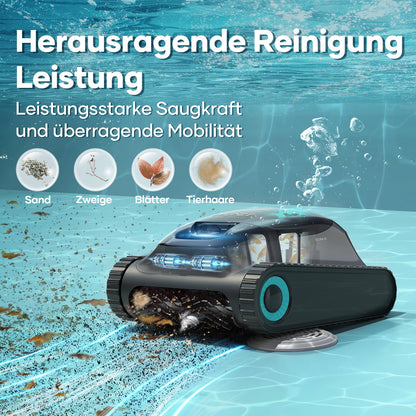 AIPER Scuba S1 – Kabelloser Poolroboter, Wandklettern, 150 Min Laufzeit, Intelligente Navigation, Für Pools bis 150 m²