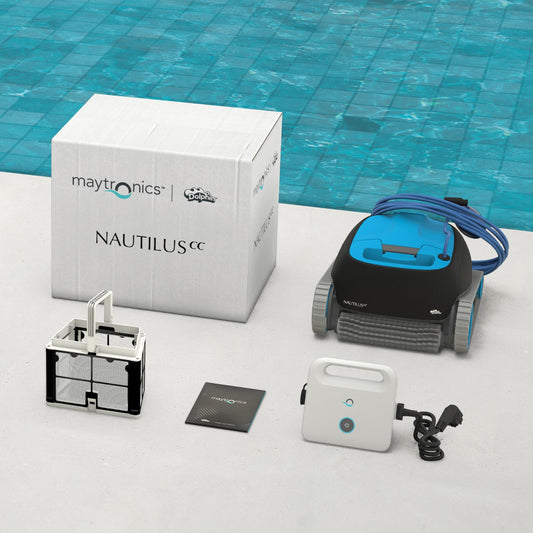 Dolphin Nautilus CC – Automatischer Poolroboter mit Kabel, Boden- & Wandreinigung, Für Eingelassene Pools bis 10 m, Energiesparend
