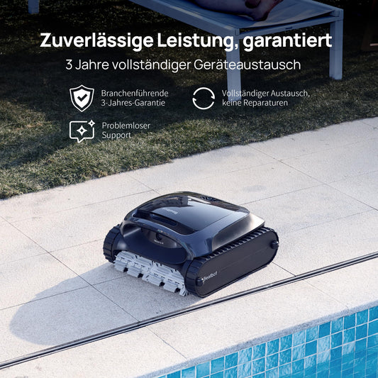 Beatbot AquaSense 2 – Kabelloser Poolroboter, Parkfunktion, Wand- & Bodenreinigung, Doppelte Wasserlinie, Für Pools bis 300 m²